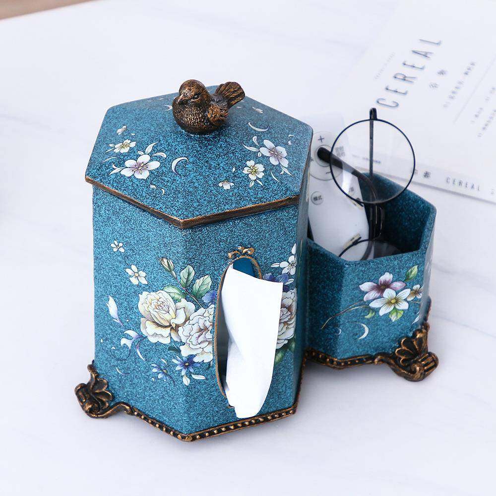 意中式树脂彩创纸绘六角花盒BCI鸟纸巾抽装饰客厅桌面收纳工艺品,乐器/吉他/钢琴/配件,其它乐器配件,淘宝优惠券,粉丝福利购,淘宝优惠卷