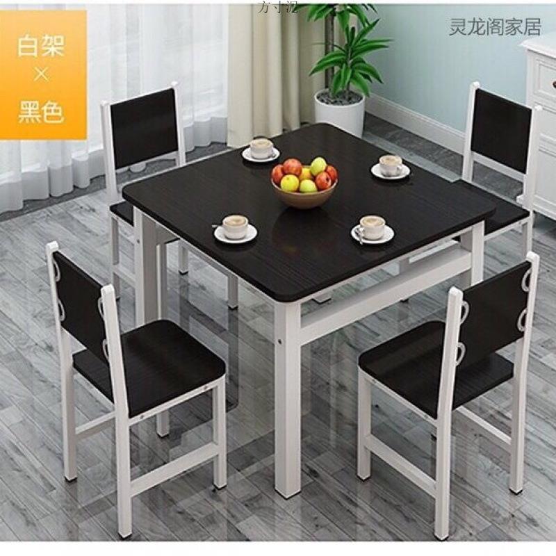 餐简约正方户形桌椅家子用小型饭桌简易小吃店四aYdf5R3W方桌快餐