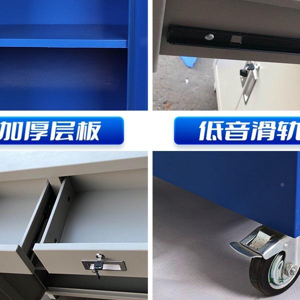 零带锁工具柜车间用重F998SJ8M型加厚汽修业级五工储金件工具箱铁