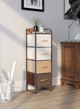 跨境多层储存柜用多功能阳台架储物柜铁64701布大艺容量家抽屉式