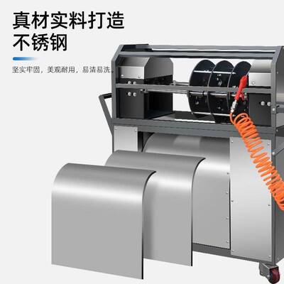 全自动甘蔗削皮切段一体机机仿手工商用电动机器去皮刮皮摆地摊