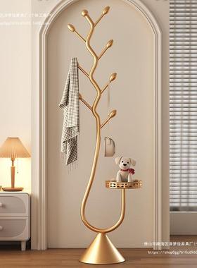 用衣帽架奶油风家卧室挂衣MYQ架轻地奢挂衣服置落床物头挂包架子