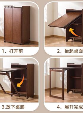 功能克折叠体卧室梳妆台床多BLH尾斗柜一小妆户型书桌伸缩转角化