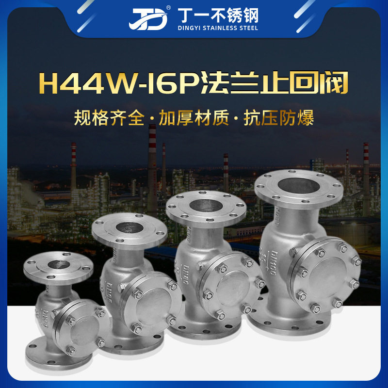 丁一不锈钢法兰旋启止回阀