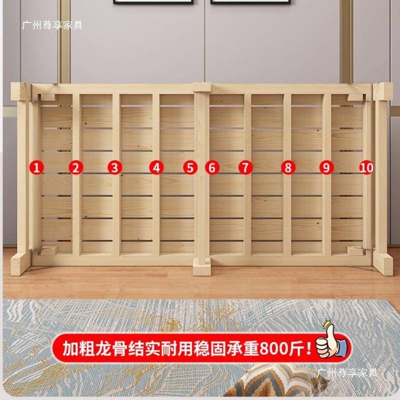 单人折叠床出租房TXP免装床体床头实木床无家粗居框架加超厚安折