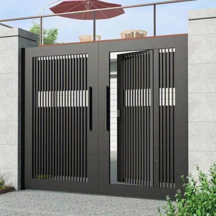 别墅庭院门家用农户外门乡村45113院村子门铝合金花园大门围动墙