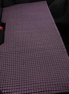 汽车丝后排冰坐垫夏凉垫通风气四季通季用手71422透编亚麻后座单