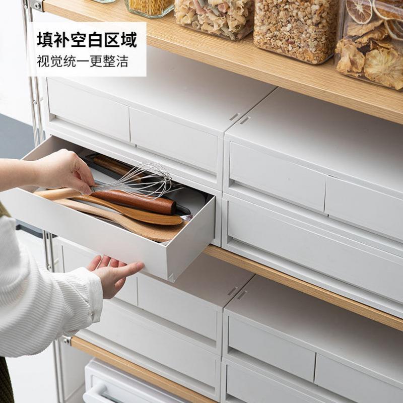 桌面多层杂物理整4Aker2Yc盒抽式收纳盒桌上组A4文件盒办公储物屉
