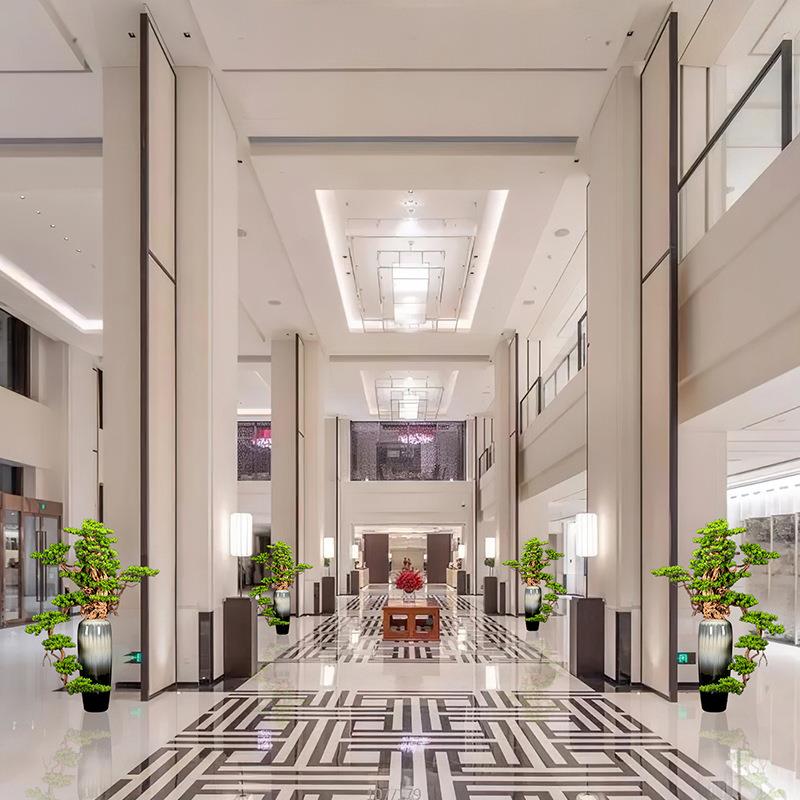 大号仿无品牌/真植物盆景大型落地绿植假树摆件酒玄店软装关迎客