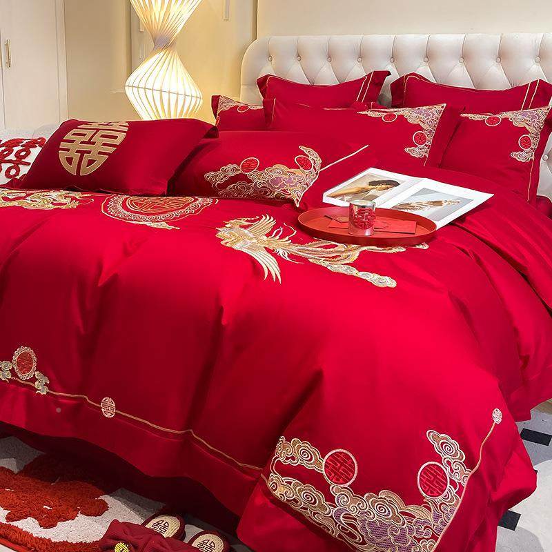 结床用品6489455四件套七件带被套芯婚庆喜上被婚女方陪嫁被子全,床上用品,婚庆床品套件,淘宝优惠券,粉丝福利购,淘宝优惠卷