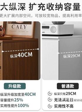 家用柜客厅斗柜落地衣服收纳卧室墙多层MLE储物木抽屉柜实靠床尾