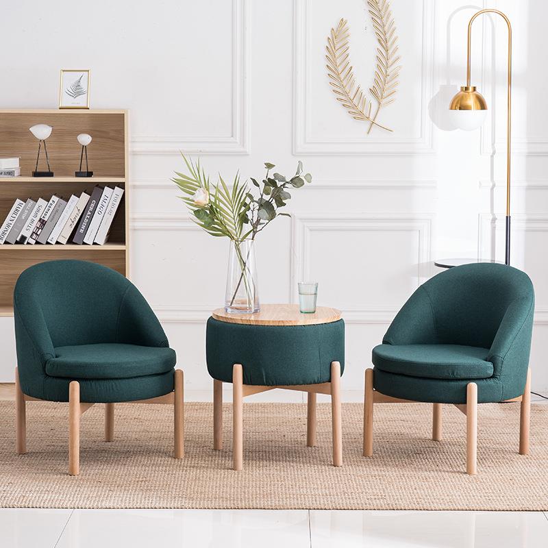 日式极简实院木艺布桌椅组合阳2001-1台室桌椅休闲椅卧餐厅庭酒店