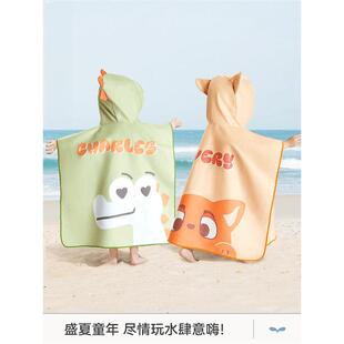 童浴巾斗篷SRT生纯棉a类新儿宝宝超软带帽浴加厚吸水速干不袍儿掉