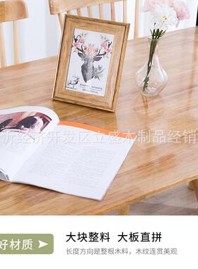 厂家定制约现代ls68简实木餐桌橡木餐桌餐橡木家具白实椅木餐桌餐