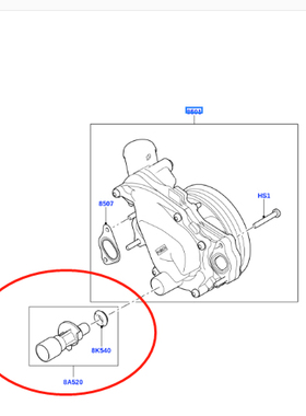适用于路虎揽胜揽运发现捷豹XJL3.05.0T水泵小水管接头水泵修理包