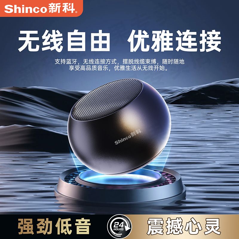 新科蓝牙音箱无线迷你小音响户外便携大音量小钢炮3D环绕音DZ-017
