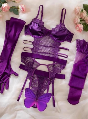紫色吊带美背连体内衣文胸带钢圈2024新款热辣上衣背心女春夏外穿