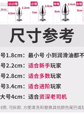 尾巴插件狐狸猫咪兔子七夕塞工具cos情铝女用品SM超大可拆卸男