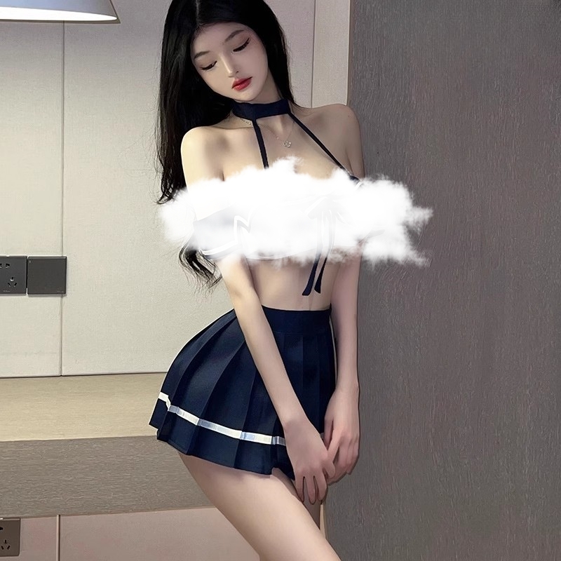 jk制服套装女夏季学院风纯欲诱惑百褶裙学院