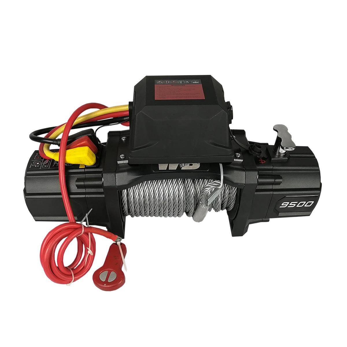 9500LBS4309KG钢丝绳绞盘自救脱困套装12v24v直流电动绞盘