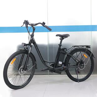 26寸电动自行车成人代步高速城市复古单车可拆卸电池续航久助力车