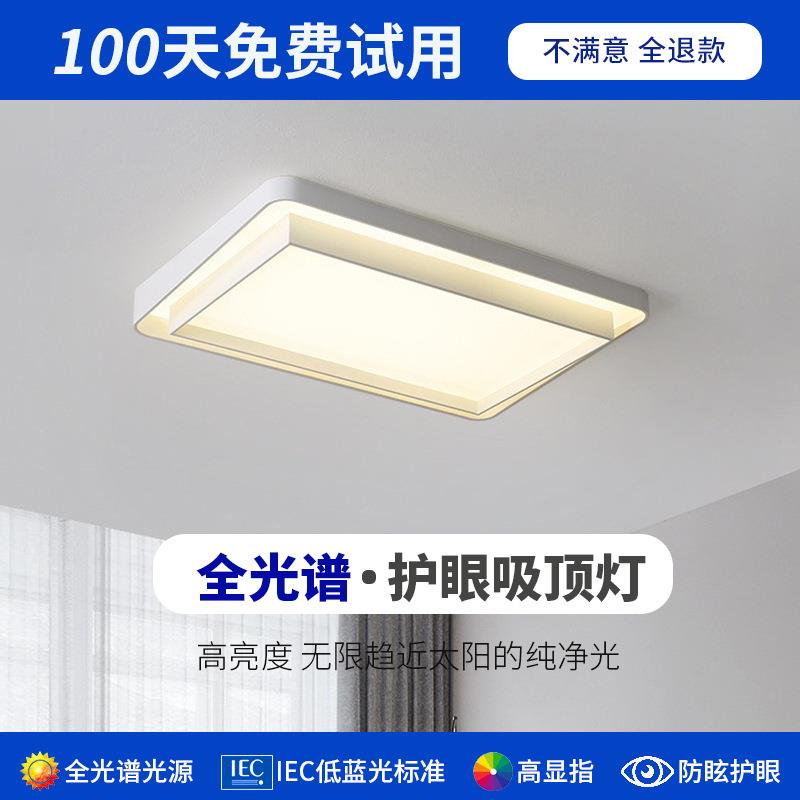 全光谱极简客厅现代简约大气家用led灯具个性创意北欧卧室吸顶灯