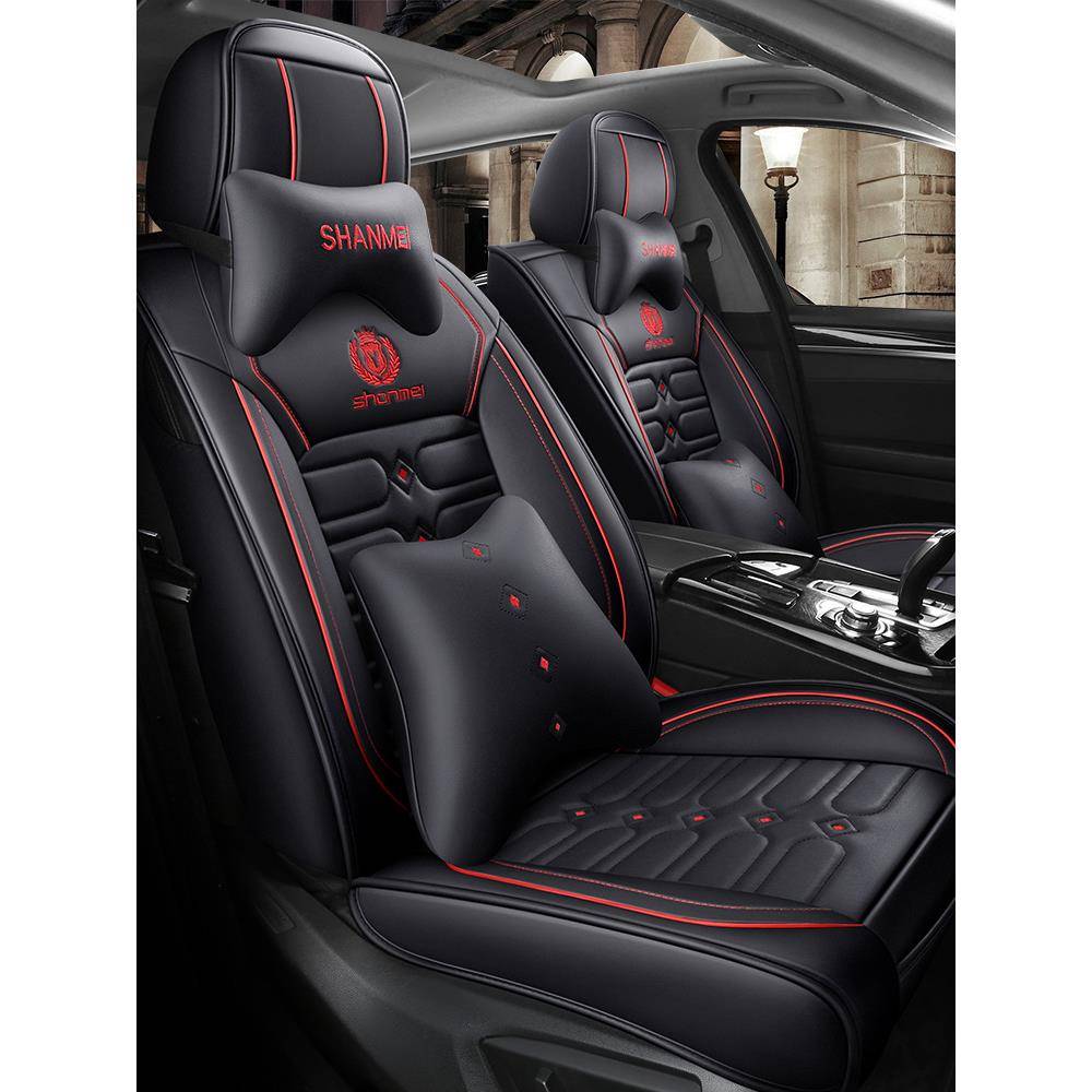 汽车坐垫四季适用全包围网红车套小车皮套冬季座套全包座椅套2021