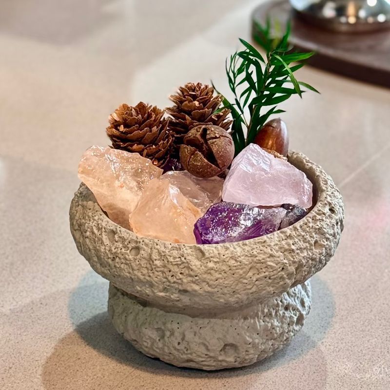 创意无火香薰扩香石摆件桌面装饰家用玄关持久散香器摆设净化空气