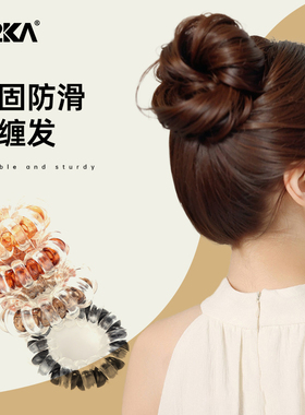 M2KA2024新款秋冬电话线发圈加粗头绳发量多高马尾防下垂橡皮筋