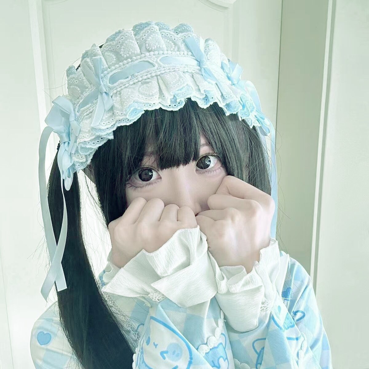 Little Fortune手作洛丽塔棉布多色基础款蝴蝶结发带lolita头饰
