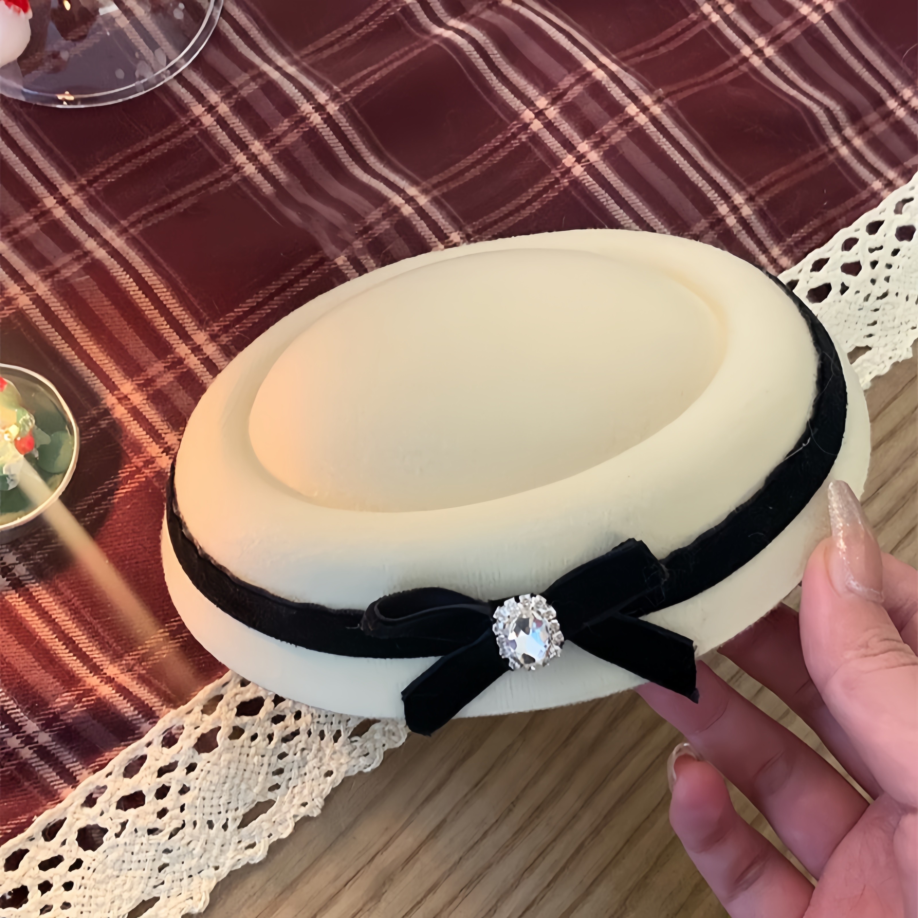 Little Fortune手作优雅千金蝴蝶结小礼帽圆顶帽可配林中奇遇发饰,模玩/动漫/周边/娃圈三坑/桌游,lolita洛丽塔配饰小物/道具,淘宝优惠券,粉丝福利购,淘宝优惠卷