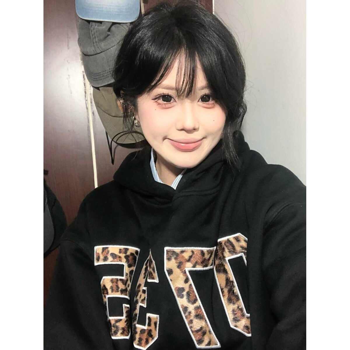加绒连帽刺绣卫衣复合真超秋冬卫衣外套