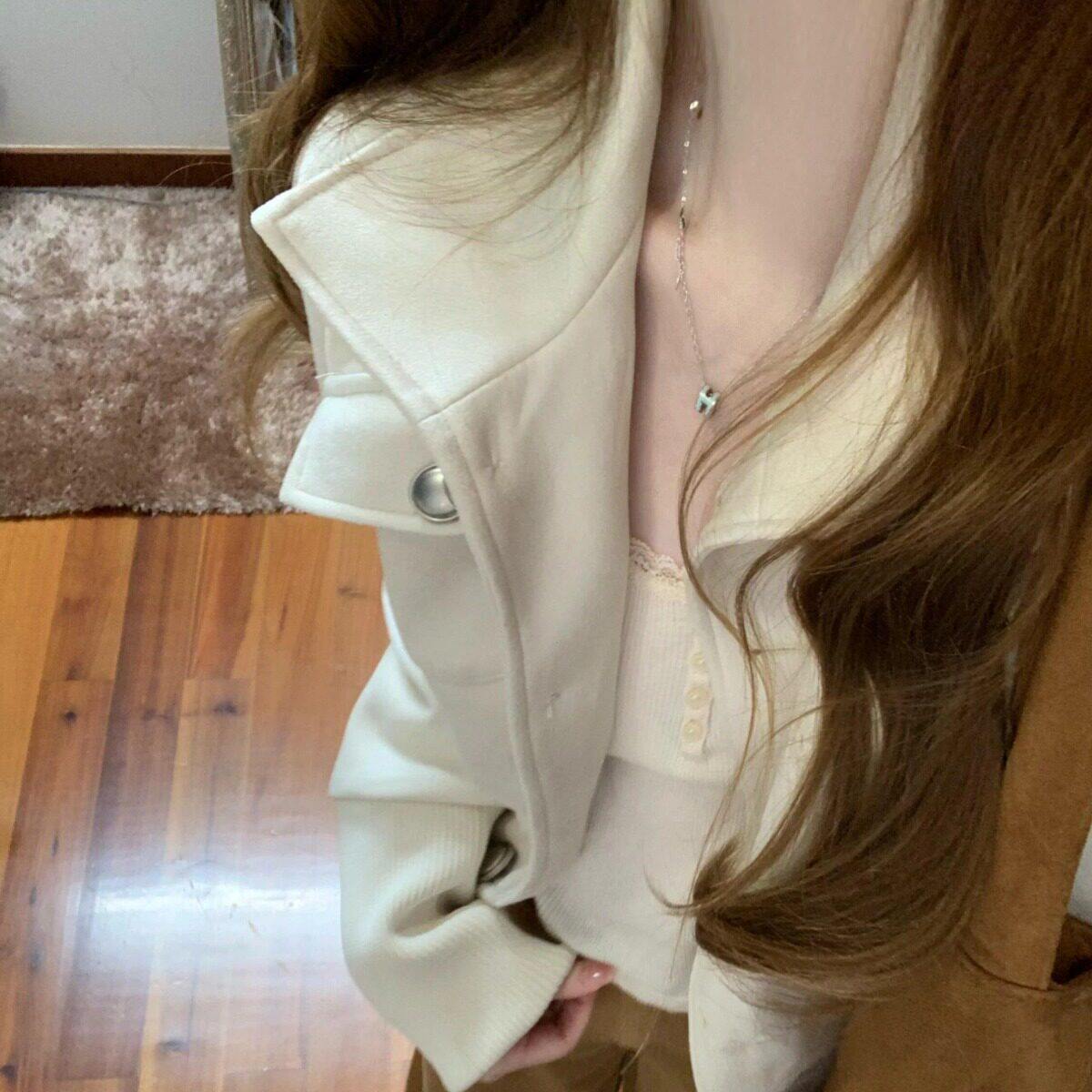 收腰新款秋季女短款小个
