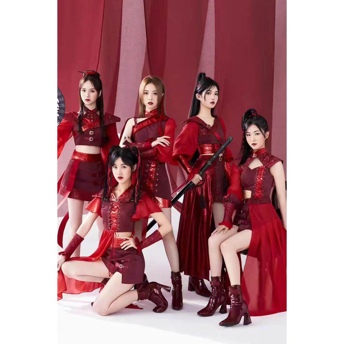 女团繁星少女组sing同款演出服女学生中国风古典打歌服爵士舞套装