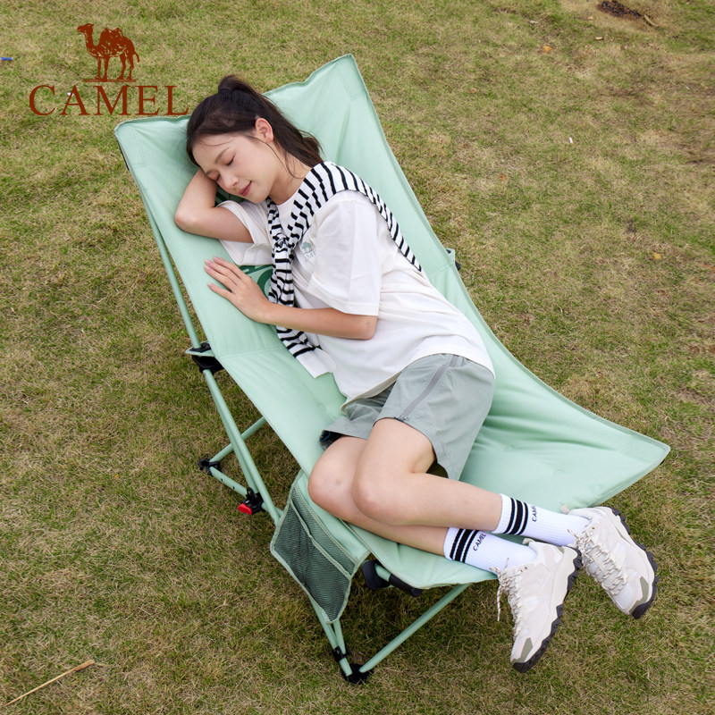 骆驼夹棉企鹅躺椅坐躺两用户外折叠椅沙滩野餐钓鱼午休便携露营椅
