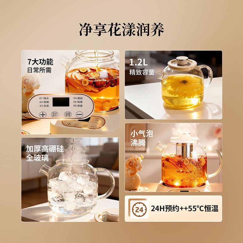 RJ-YSH02公煮养生壶多功能家用小型办室自动电炖养全生杯茶器花茶