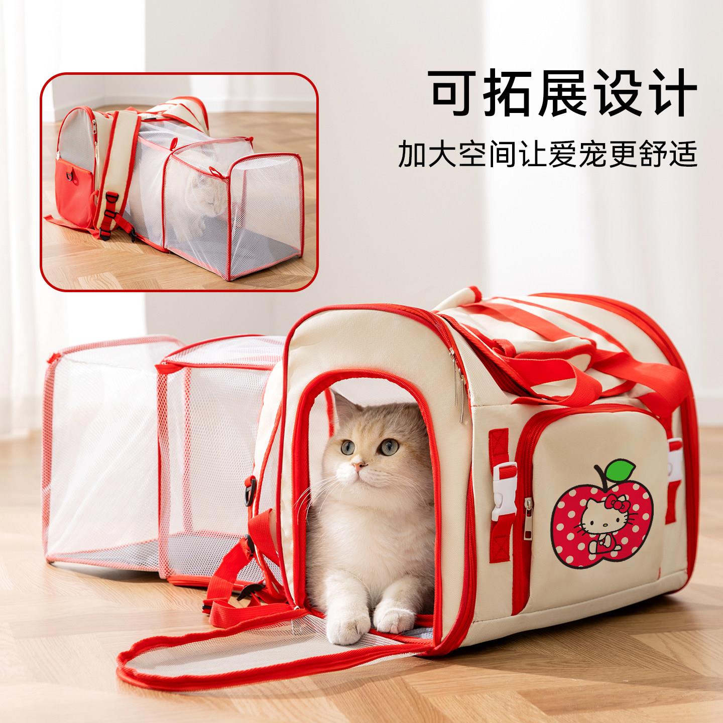 猫包外出可携2602LBFP式外宠物双肩外带猫咪狗狗出包透气折携带叠