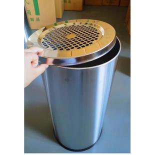 黑色铁室烤漆吸烟头垃圾桶内LKR卧网格办室公室客厅KTV烟灰缸圆桶