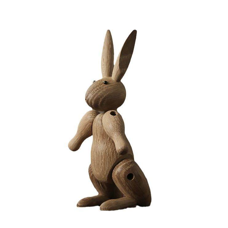 ins木质兔子摆件北欧家居儿童房桌面摆设木偶生肖实木关节兔,家居饰品,木雕,淘宝优惠券,粉丝福利购,淘宝优惠卷
