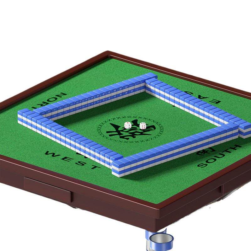 麻将桌子家用折叠手搓折叠桌实木简易四方桌两用餐桌小型棋牌桌台