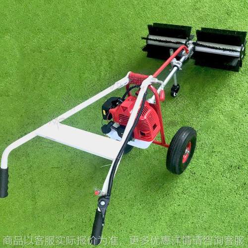 人造草坪垃圾清理机 手推简易款扫雪机 多用途刷草机 手推梳草机