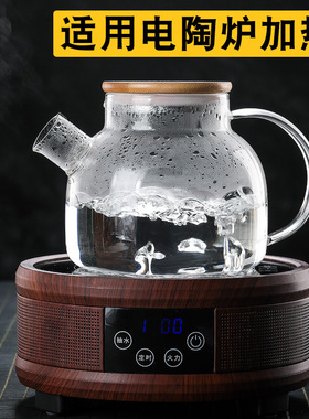 冷水壶高硼硅玻璃家用四季流水壶客厅扎壶大容量多种规格凉水壶