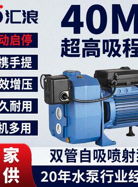 DP-505A大吸程双管泵全自动自吸家用增压水泵抽井水喷射泵自抽水