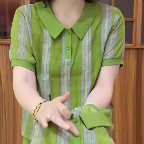 宽松显瘦百搭中老年小衫T恤