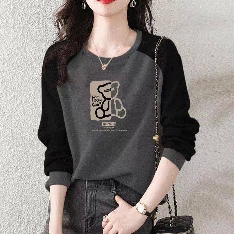 秋冬中年妈妈洋气百搭德绒卫衣