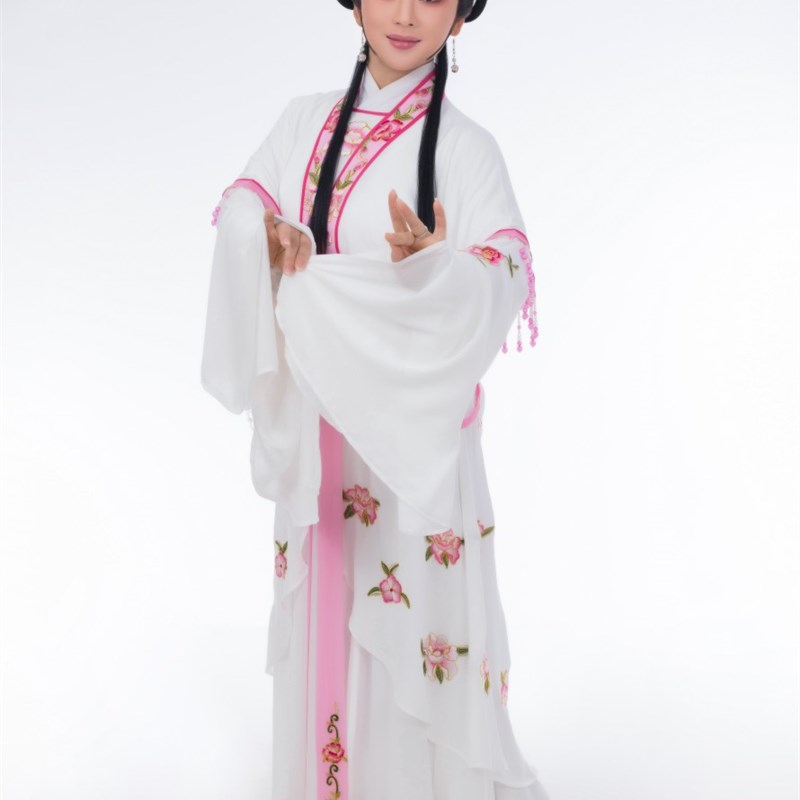速发新款越剧黄梅戏歌仔戏狸猫换太子寇珠细麻戏服绍百同款拷寇旦