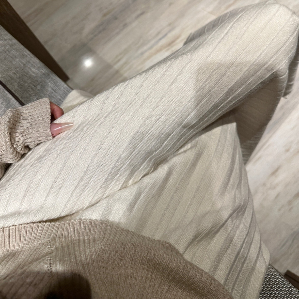速发Yumeo钰 百搭百褶裙~针织裙半身裙高领毛衣百褶裙a字裙长裙