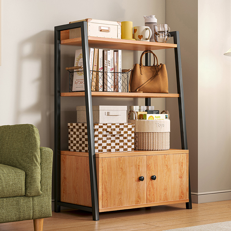 速发沙发体置物架落地客厅零食矮柜子储物柜一旁家书多层用架简易