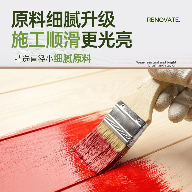 速发铁红色水性木器漆家俱翻新油漆木门改色漆柜子木头专用木漆喷