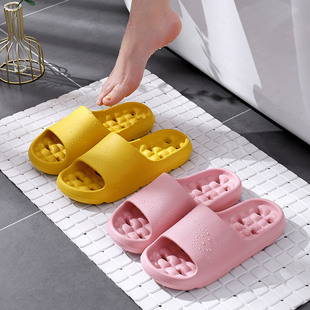 速发防滑镂空拖鞋浴室按摩款凉拖鞋家用情气家居鞋室内防臭透底软